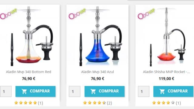 Catálogo cachimbas aladin